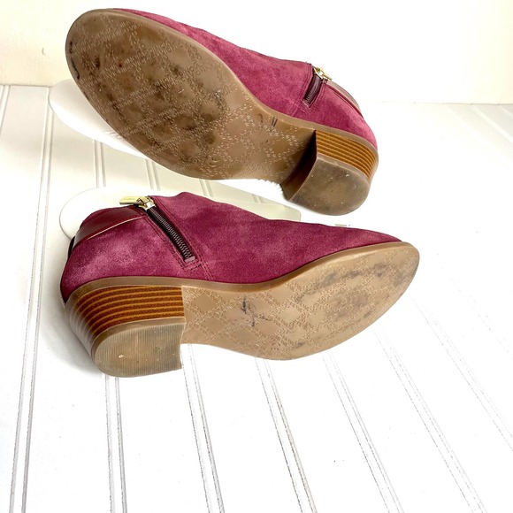 Vionic Millie Burgundy Booties Size 6 W - Picture 8 of 9